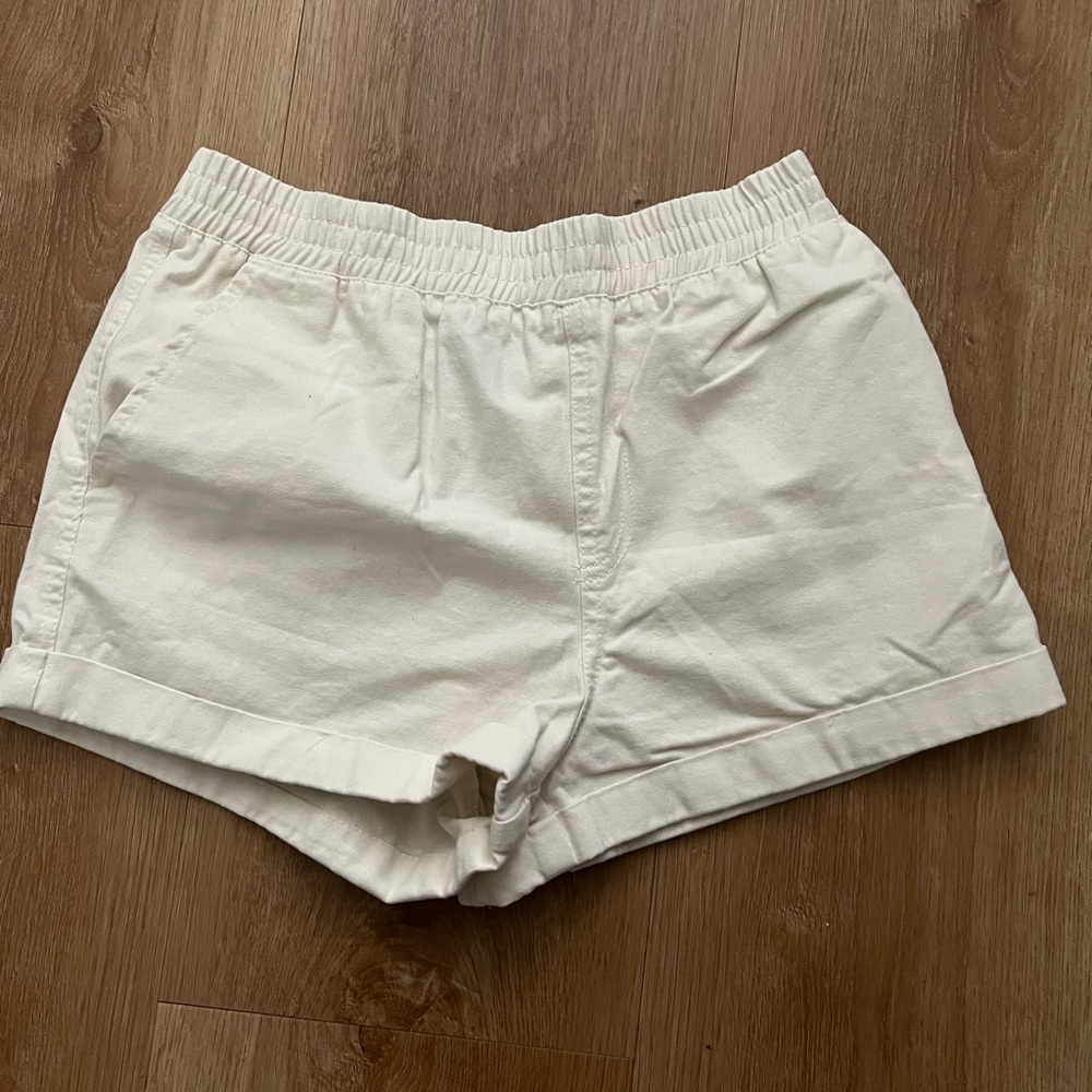 Forever 21 Cream High Waist Shorts